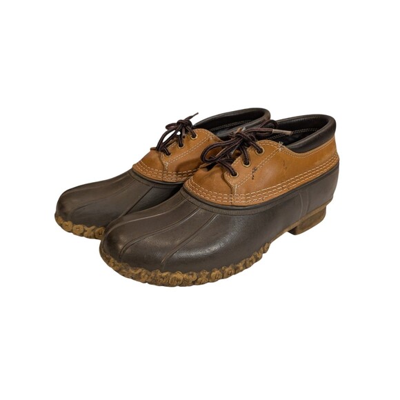 LL Bean Men's Maine Bean Boot Duck Shoe Gumshoe Low Boots Brown Size 10 USA - Picture 2 of 7